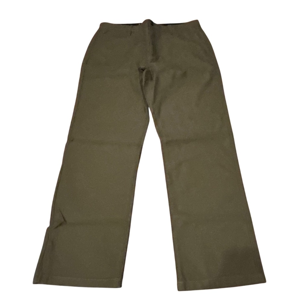 Rhythm Classics Men Olive Green Fatigue Pants‎ Size 34 Cotton Flat Front